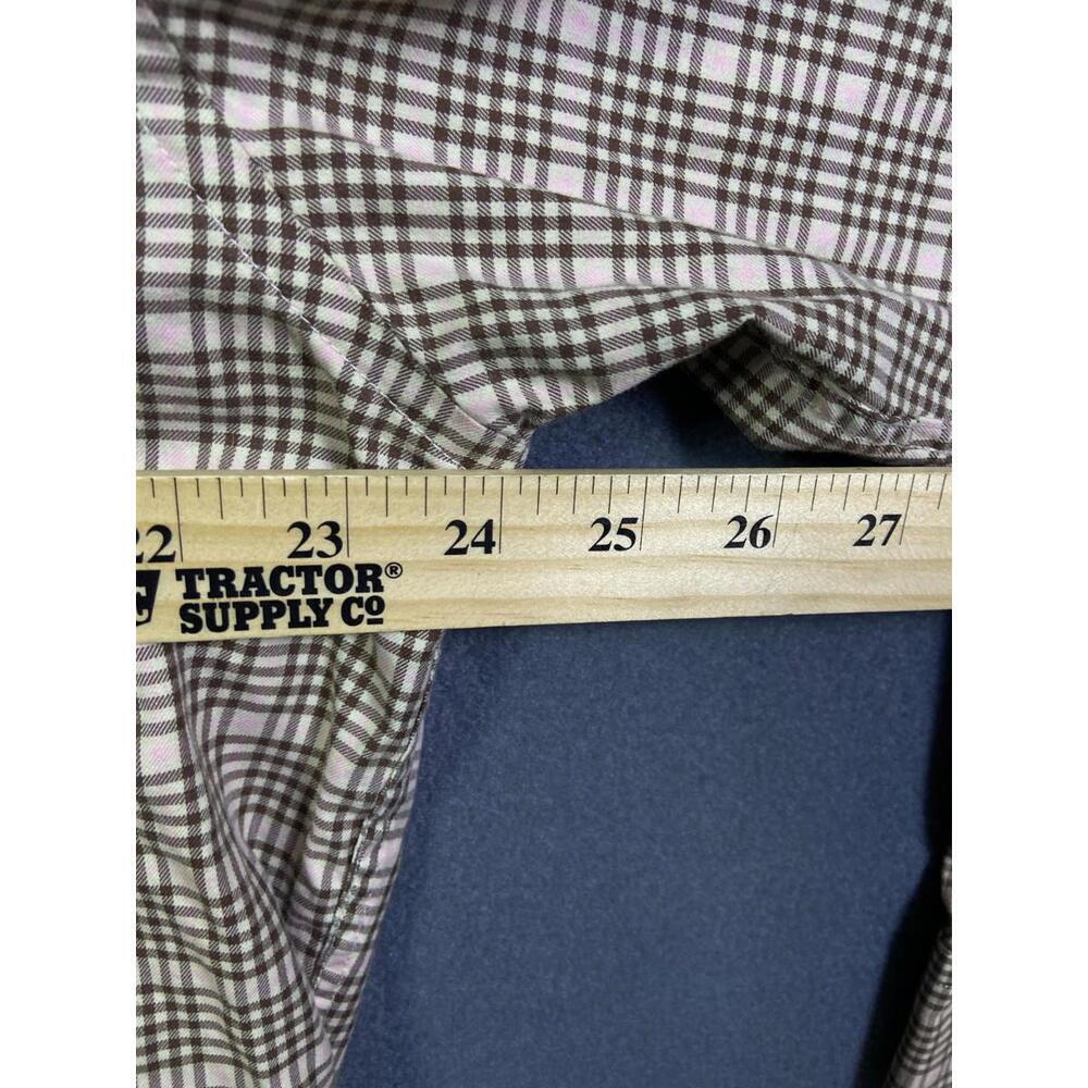 Peter Millar Men's Brown Pink Check Plaid L/S Button Down‎ Dress Shirt Large EUC - Picture 6 of 10
